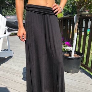 Black maxi skirt